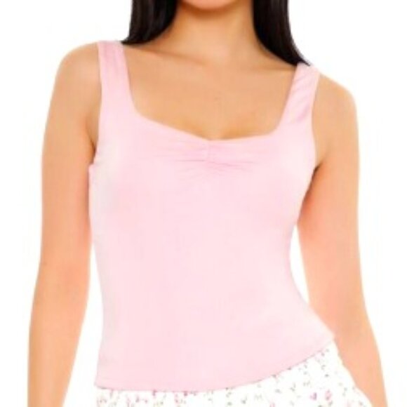 Ruched Tank Crop Top - Picture 1 of 1